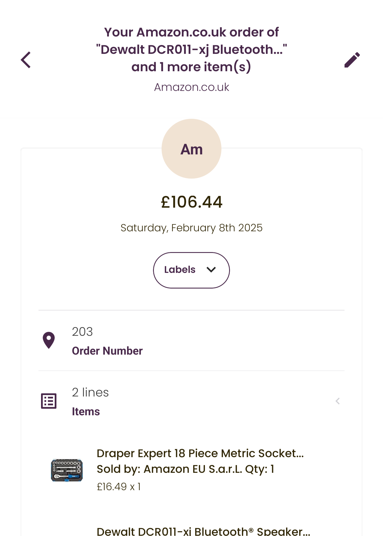 A more interactive receipt screen